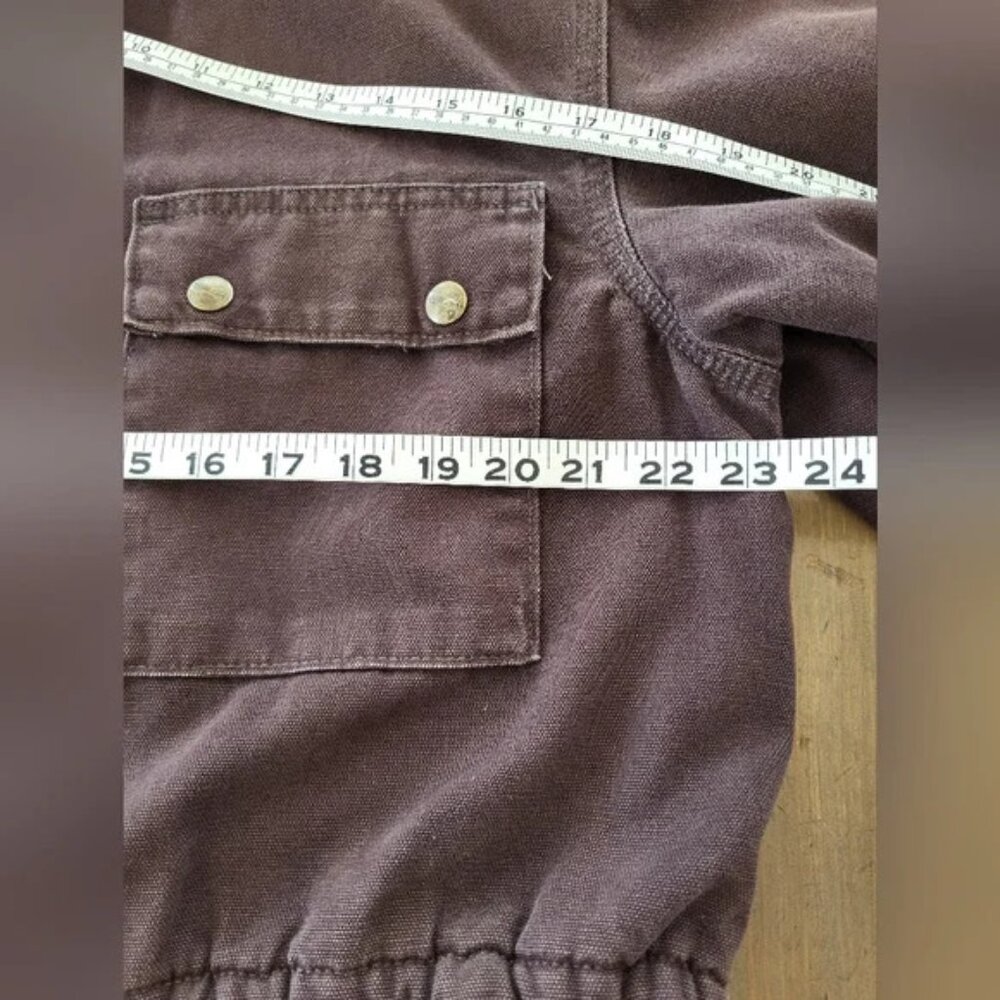 Vintage 90s Carhartt Mocha Brown Blanket-Lined Washed Duck Parka | Men’s M - Picture 13 of 16
